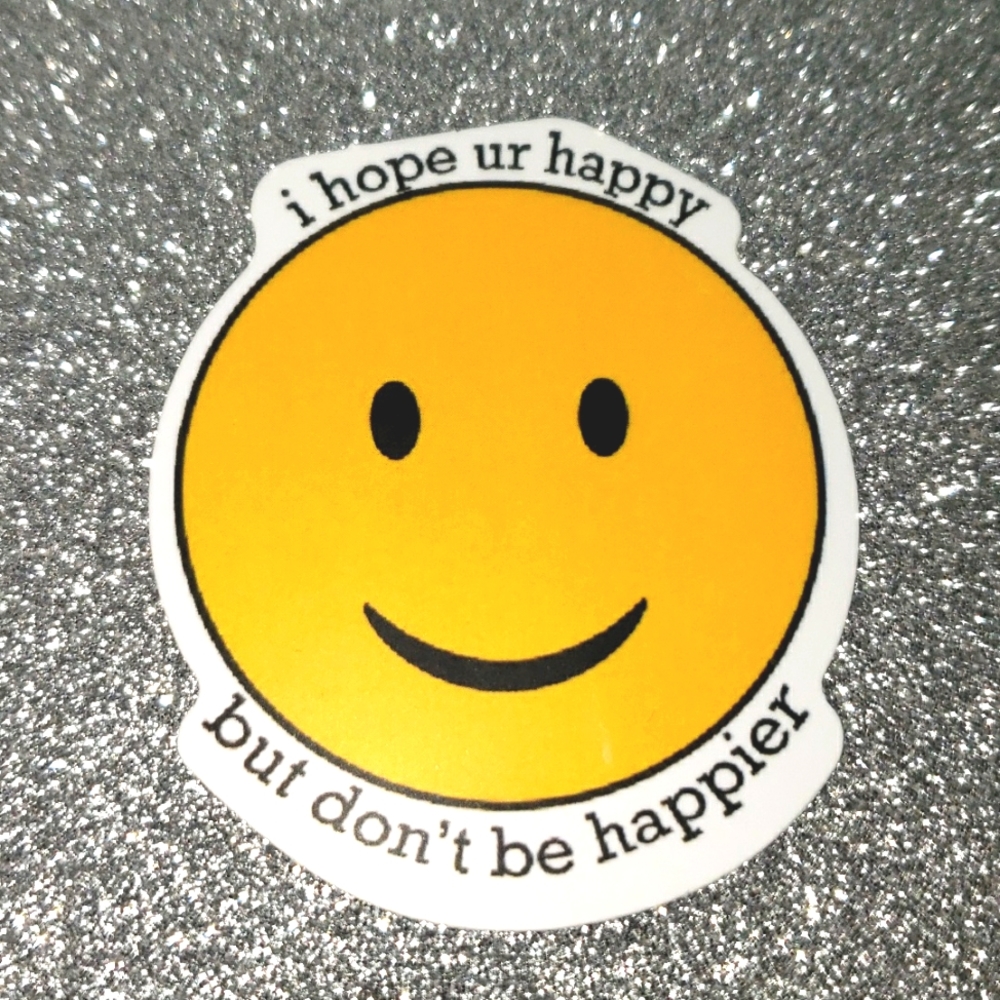 10/$10 Waterproof Sticker Olivia Rodrigo smiley face